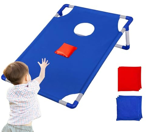 Renopfect Kit de Jeu Cornhole pour | Ensemble de Planches de Cornhole légères | Jouet pour Fille et Fille pour Anniversaire, Jardin, intérieur et extérieur