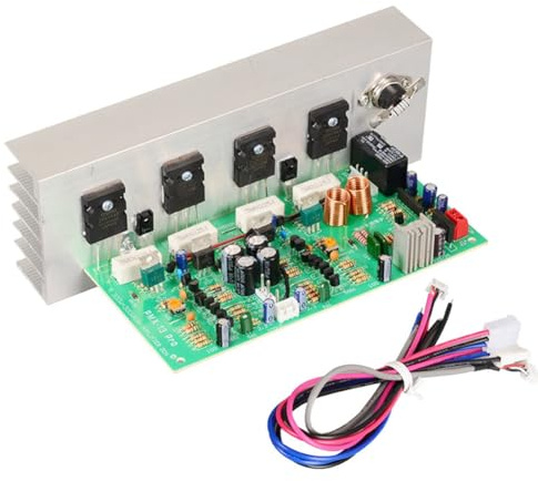 Flaroey Scheda Amplificatore PMX-300W 2SA1943/C5200 300W+300W con Controllo della Temperatura Amplificatore Musicale HiFi A 2.0 Canali Audio