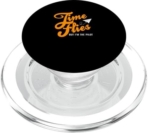 Arancione Pilot Of My Own Time Arancione Grafica PopSockets PopGrip per MagSafe