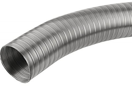Flexible Stainless Steel Chimney Flue Liner Rigid Pipe Multi Fuel Stoves Ø 125 mm (4.92), 1 m