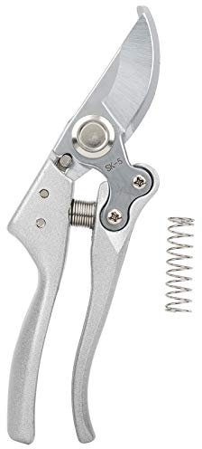 ViaGasaFamido Forbici potatura Giardino, Taglia Rami per Bonsai SK5 Acciaio Legato Argento potatura Frutta Forbici in Acciaio Legato con Impugnatura ad Senza Sforzo
