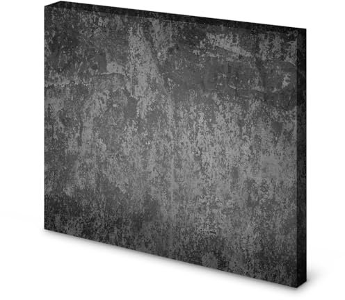 Magnettafel Pinnwand Bild Beton Betonoptik anthrazit XXL gekantet Größe 60 x 60 cm