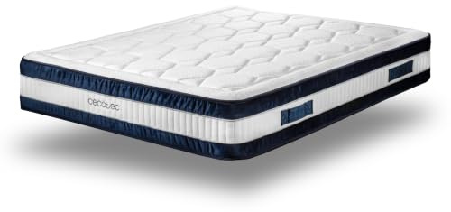 Cecotec Colchón Híbrido Flow CecoFresh 2900 CoolConfort Hybrid 140x190. Multicapa, Núcleo de Muelles Ensacados y Tecnología CoolConfort, Sensación Refrescante, Firmeza Alta,. Altura 29 cm