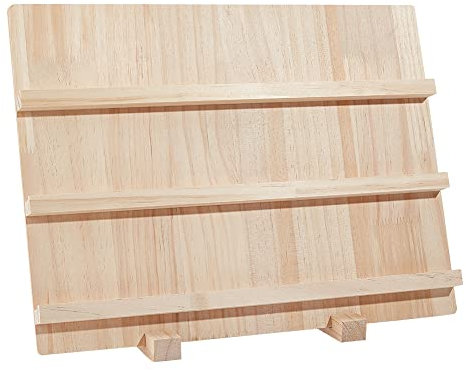 NBEADS Espositori per Gioielli in Legno, 3 Strati Porta Carte per Orecchini con Supporto di Base per Negozio al Dettaglio, 40x14.1x30cm