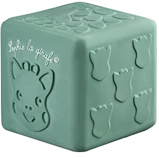 Sophie la Girafe - Cube mit Texturen Erlebnis-Spiel mit Touchscreen – Gummi – leicht und einfach zu greifen – für Kinder ab 3 Monaten – Grün