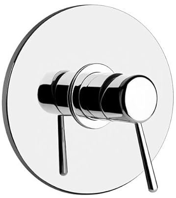 Gessi Goccia ensemble bain/douche prêt à lemploi pour mitigeur encastré, 1 sortie en haut, 44676147, 44676147, Colorazione: Cromo spazzolato