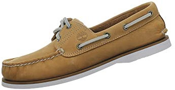 Timberland Classic 2-Eye Boat Herren breig Leder Bootsschuhe Sneakers (eu_Footwear_Size_System, Adult, Numeric, medium, Numeric_42), Beige