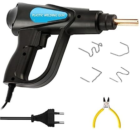 Grapadora Soldador de plástico de 70W, pistola de calor, grapadora caliente, máquina de soldadura de plástico, parachoques, soldador, grapas de hierro, reparación de parachoques, Kit de herramientas f