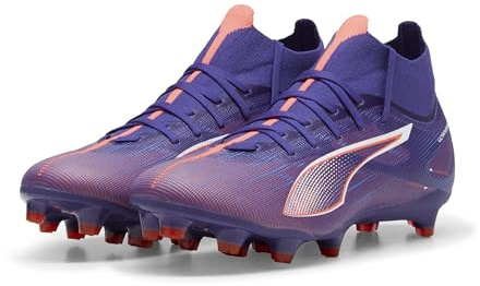 PUMA Damen Ultra 5 Match+ FG/AG WN's Soccer Shoe, Lapis Lazuli White-Sunset Glow, 36 EU