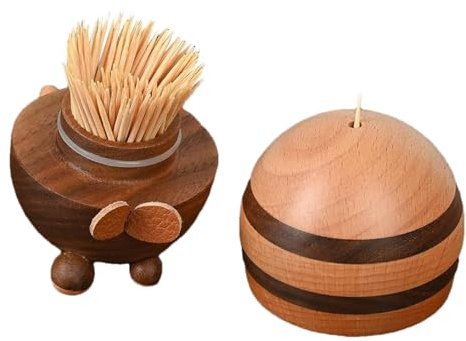 Generisch -Zahnstocherspender, -Zahnstocherhalter-Spender, Zahnstocherbox mit Bienendekor, Aufbewahrungsorganisator, Bienenform-Zahnstocherspender aus mit 150 Zahnstochern, Heimdekoration