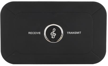 Receptor Transmisor Bluetooth 5.0, Adaptador Bluetooth Inalámbrico 2 en 1, Interfaz de 3,5 Mm ANC y AEC Receptor Transmisor Inalámbrico HiFi para Teléfono Tableta, para Android,
