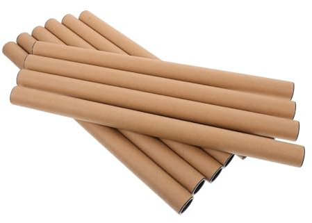 ROMISBABA 10stücke Papprollen Zum Verpacken Braune Pappröhren Für Posteraufbewahrung Versandröhren Aus Papier Tragbare Posterhälter Für Kunstwerke Und Pläne