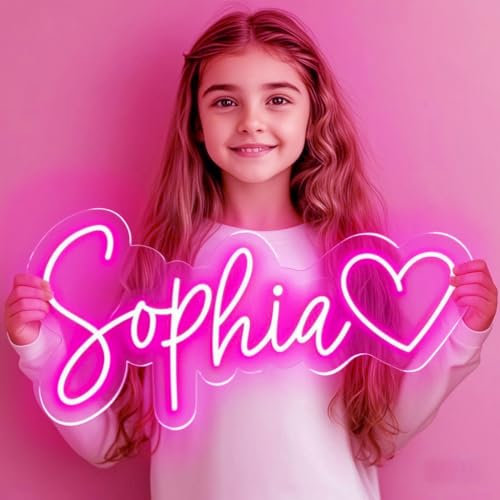 Insegna al Neon Scritta LED Personalizzabile per Decorazioni Scritta Neon Personalizzata per Feste Compleanno Matrimoni Negozi Bar Insegna Luminosa led Lampada Personalizzata(25-152cm）