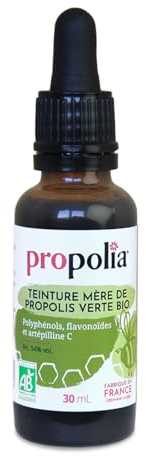 PROPOLIA - Teinture mère Propolis Verte Bio - Immunité Gorge Bouche - 30 ml