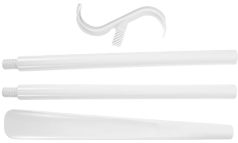 TOYZFRIENDY Long Handle Dressing Pole and Detachable Shoehorn Aid for Elderly and Pregnant Women, Adjustable Two-in-one Plastic Dressing Stick for Sock and Shoe Wearing Assistance