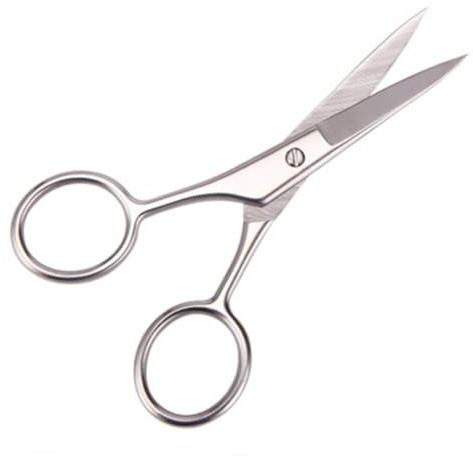 PRETYZOOM Forbici per Barba e Forbici per Baffi in Acciaio Inossidabile Set da 2 Pezzi per Rifinitura Precisa Resistenti e Antiruggine per Uso Domestico e Professionale in Saloni e