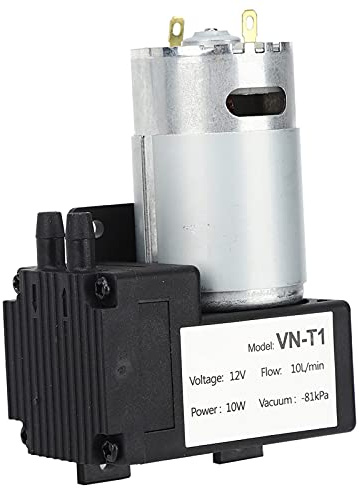 Haofy Mini DC-vakuumpump, 12V 10W, Elektrisk Undertryckspump med Låg ljudnivå för Akvarier, Medicinsk Utrustning (DC12V)