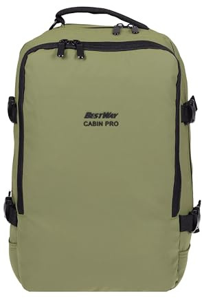 Bestway Rucksack Handgepäck Small 20 L Cabin Pro 40350 1300 Oliv + g | 20 L Reisetasche Laptopfach 40x25x20cm Flugzeug