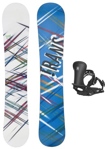 Trans set snowboard stil vit 152 cm med rörbindning M försäljning