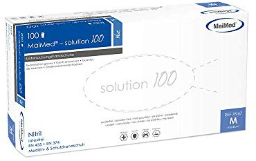 MaiMed® solution 100 Einmalhandschuhe Nitril, blau 100 Stck.