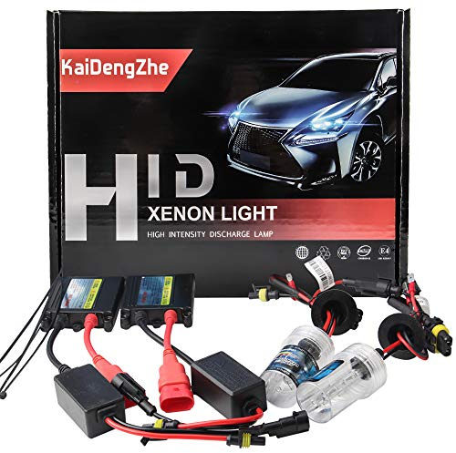 KaiDengZhe 2PCS H7 Kit de Conversion au xénon HID + Ballast Slim 55W 6000K 12V Haute Qualité Ampoule H7 Xenon HID