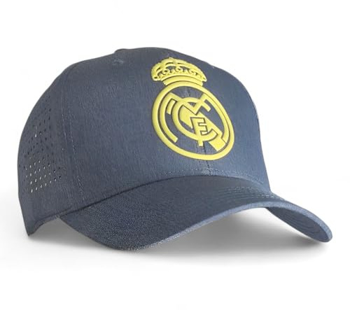 Real Madrid FC Rm3go20, Gorra Azul/oro Acero Con Rejilla Adulto, Ajustable Vaquero 2019 2020 Unisex, Talla Única