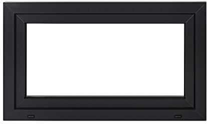 Framex Fenster Weiß/Anthrazit - Alle Größen Kellerfenster BxH 950 x 450 mm - Garagenfenster/Gartenhaus Fenster PVC BxH 95 x 45 cm 3-fach Verglasung-Din Links-Dreh Kipp Kunststofffenster-B2B