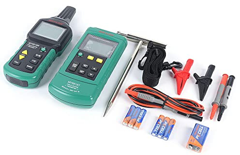 SHZICMY Kabeldetektor MY6818 AC/DC Kabelsuchgerät Leitungsfinder 12-400V Empfänger Kabeltester Kabel-Detektor Signalsender