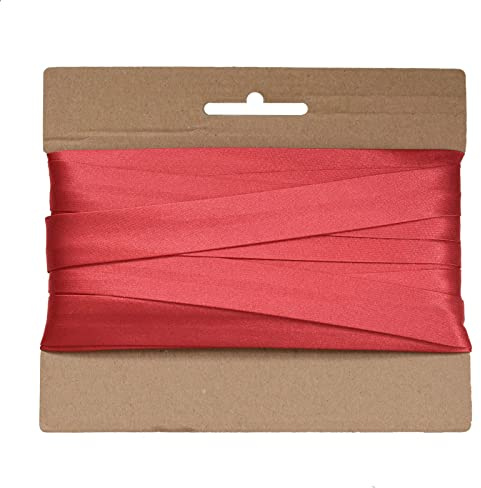 20m Schrägband Satin ca.15mm gefalzt Kantenband Einfassband große Farbwahl