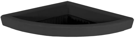 Decorspace Soucoupe pour pot d'angle en résine pour plantes et fleurs, fabriqué en Italie pour extérieur (50 x 50 cm, anthracite)