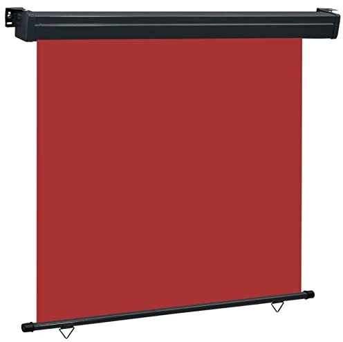 Festnight Toldo Vertical Exterior 160 x 250 cm, Toldo Lateral para Balcón y Tereza, Impermeable y Resistente a Los Rayos UV, Funciones de Autobloqueo y Autorretráctil, Rojo