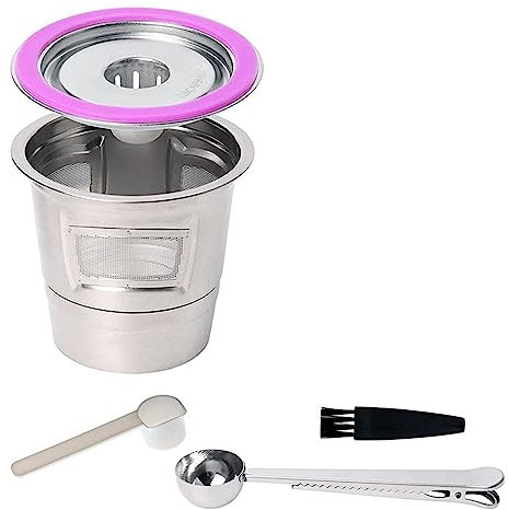 INEOUT Gobelets Réutilisables Filtres À Café INOX Compatibles Compatible avec K-Duo Keurig Dosettes Réutilisables Métal