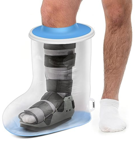YUNCHI Protection de douche améliorée pour jambe adulte - Anti-slip XL - Protection en plâtre - Imperméable - Protection de bandage - Réutilisable - Sac de douche pour les pieds, le plâtre, le bas des