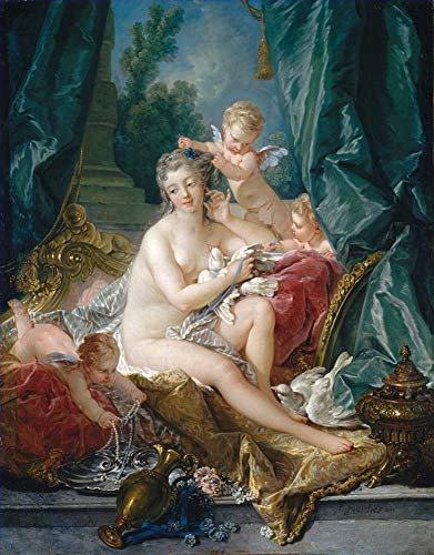 Ölgemälde handgefertigt €50-2000 von Lehrern der Kunstakademien, 27 berühmte Gemälde Boucher, Die Toilette der Venus Rokoko Francois Boucher Akt NCC3 Kunst, Wandgemälde auf Leinwand –1