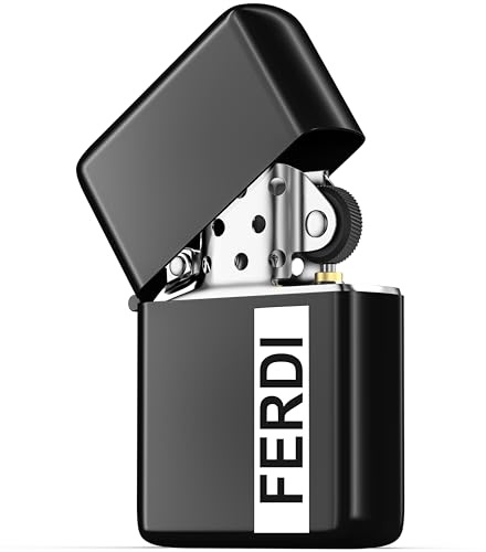 Personalisierte Feuerzeug-Gravur | Geschenkidee für Herren | Individuelles Metal-Feuerzeug mit Name