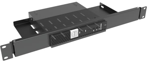 JINGCHENGMEI Mini-Rackhalterung für Dell OptiPlex Micro Form Factor Case-1U Scharnier-Server-Rackregal mit leicht zugänglichen Netzwerkverbindungen im 48,3 cm Netzwerkschrank oder Server-Rack | Aufklappbares Server-Rackregal mit leicht zugänglichen Netzwerkverbindungen im 48,3 cm Netzwerkschrank oder Server-Rack