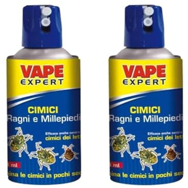 Vape Insetticida Repellente Spray Anti Zanzare, Vespe e Cimici (Vape Expert Cimici, 2)