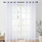 CUTEWIND Cortinas Blancas Dormitorio Matrimonio 2 Piezas Cortinas Translucidas de Salon Modernas 140x240 cm, Cortinas y Visillos con Ojales para Habitacion Juvenil Comedor Ventana