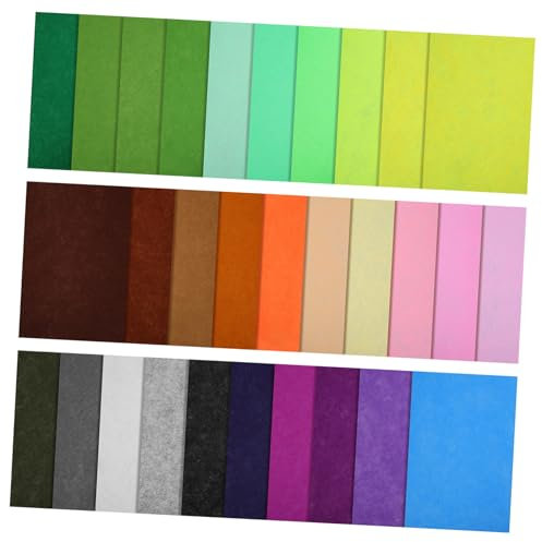 Gogogmee 60stücke Bunte Filzstoff Blätter Vielseitig Einsetzbar Für Bastelprojekte Langlebig Und Einfach Zu Verarbeiten Für Patchwork Und Kreative Dekorationen