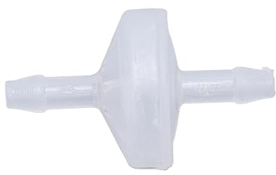 10 Stück Widerhaken-Rückschlagventil, PP-Kunststoff, Resistente Membran, Einweg-Wasserstoppventil für Haushalts-Aquarien, Medizinische Geräte (3mm durchscheinend)