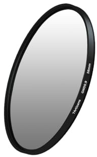 7artisans GND 0.9 Drehbarer weicher Verlaufsfilter (3 Blendenstufen) 46mm/49mm/52mm/55mm/58mm/62mm/67mm/72mm/77mm/82mm GND 0.9 Neutralgraues Verlaufsfilterobjektiv (55mm)