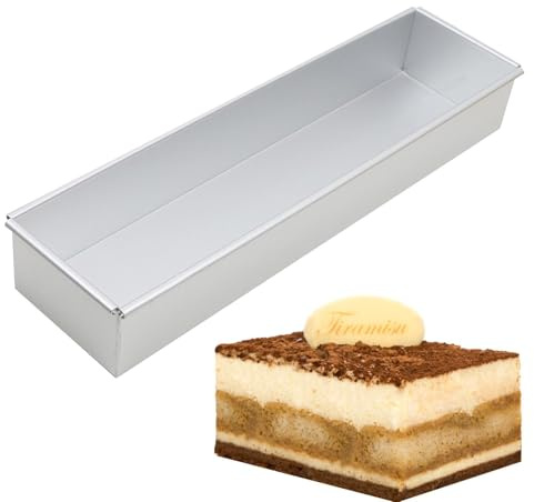 Moule À Gâteau Rectangulaire, Cadre De Cuisson Réglable, Moule À Gâteau Tiramisus, Moule À Mousse Carré, Anneau À Gâteaux Pour Gâteaux Mousse DIYs, Desserts, Pizzas, 40 × 10 × 6 Cm