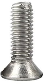 M6 Kreuz Senkkopfschraube Flachkopf Maschinenzahn Kleine Schraube 304 Edelstahl(M6*6mm)