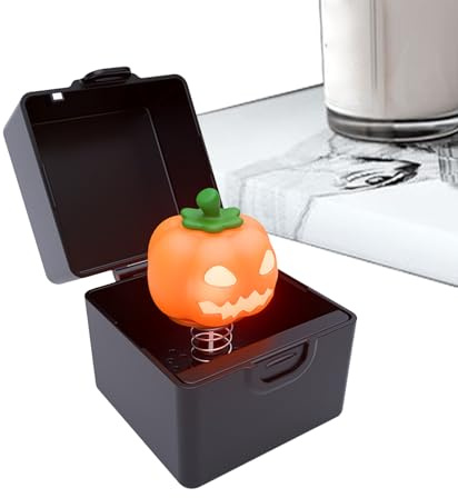 Genérico Cajas De Música para Niñas | Caja Musical De Halloween | para Decoración de Halloween Navidad Hogar Adultos Coleccionistas Nocturnos Niños Exposiciones