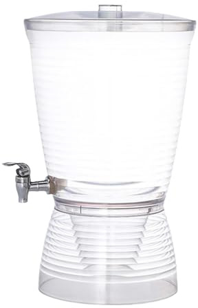 Dispensateur de Boisson, Distributeur de Boissons 10L pour Une Utilisation de comptoir, pichet en Verre Commercial avec Robinet pour Le vin de café glacé, Restaurant de -Manger à la Maison, 7,68