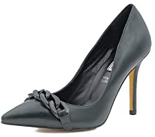 QUEEN HELENA Scarpe con Tacco a Spillo Decollete a Punta Chiusa Casual Eleganti Donna K2078 (Petrolio, Numeric_39)