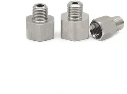 1/8 1/4 3/8 1/2 3/4 BSP Innengewinde auf Außengewinde 304 Edelstahl Rohrverschraubung Hochdruckbeständiger Anschlussadapter (Color : F 1l2x M 1l2)