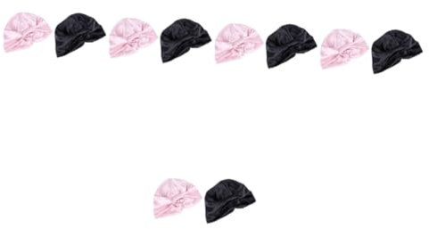 Angoily 10stücke Satin Schlafhauben Für Frauen Doppellagige Nachtmützen Verstellbar Für Haarpflege Und Schutz Beim Schlafen