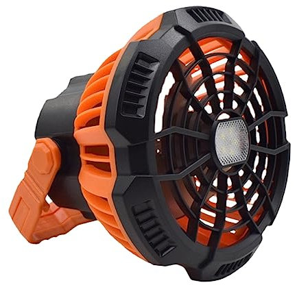 PRETYZOOM Portable Led Camping Fan with Light Rechargeable Camping Fan for Night Outdoor Use