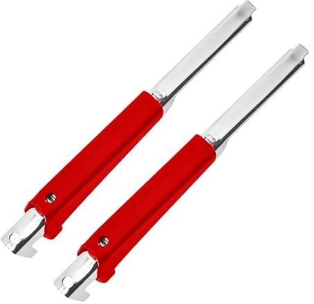 Bailinks 2 Stück Verstellbarer Jar Opener, Dosen- und Flaschenöffner, Multifunktionaler Deckelöffner für Schraubgläser, für Senioren und Arthritis-Patienten (Rot)